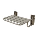Banco p/ Banho Articulado Gradeado Inox 50x45cm - Construinox